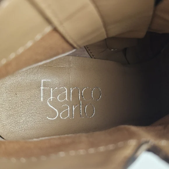 Franco Sarto Metallic / Jacquard Fabric Ankle Bootie — Women’s US 7 M - Tapestry - Picture 9 of 10